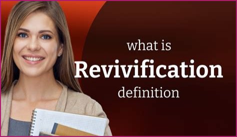 What does revivification meaning?