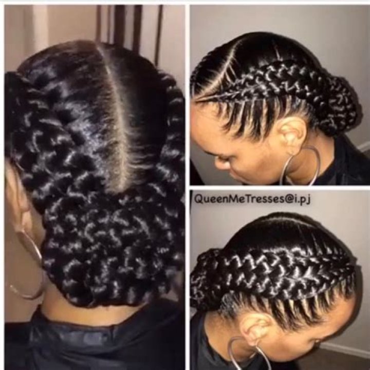 2 Goddess Braids to the Side New Natural Hairstyles