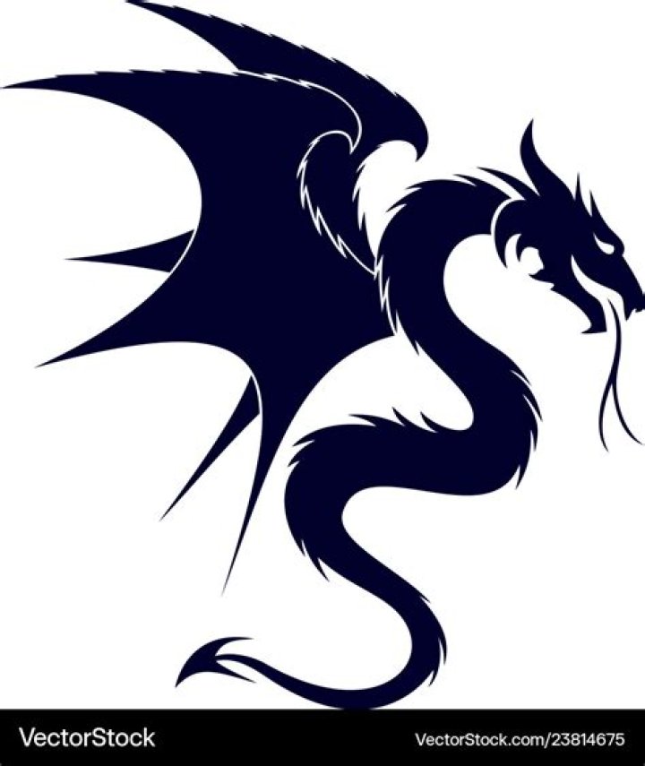 A dragon symbol Royalty Free Vector Image VectorStock