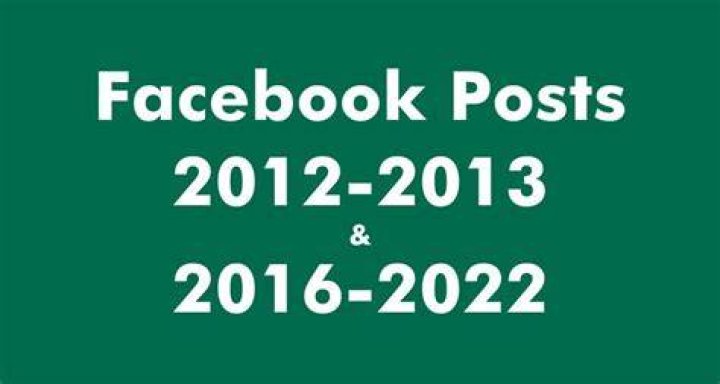 A Facebook post from 2012. Source / Facebook 