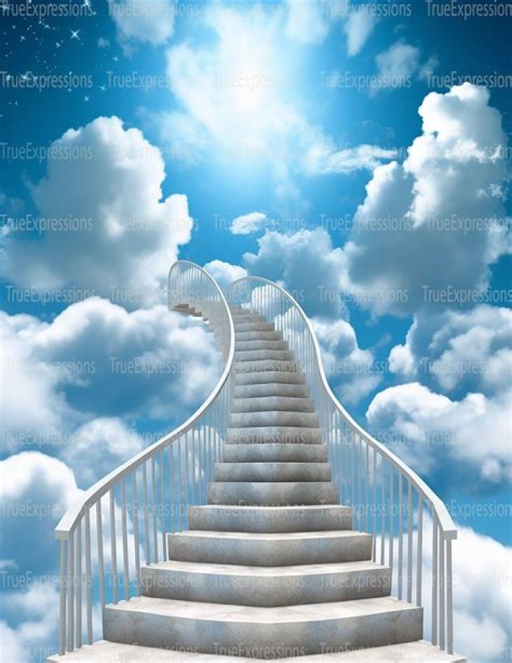 A heavenly cloud staircase A heavenly cloud staircase