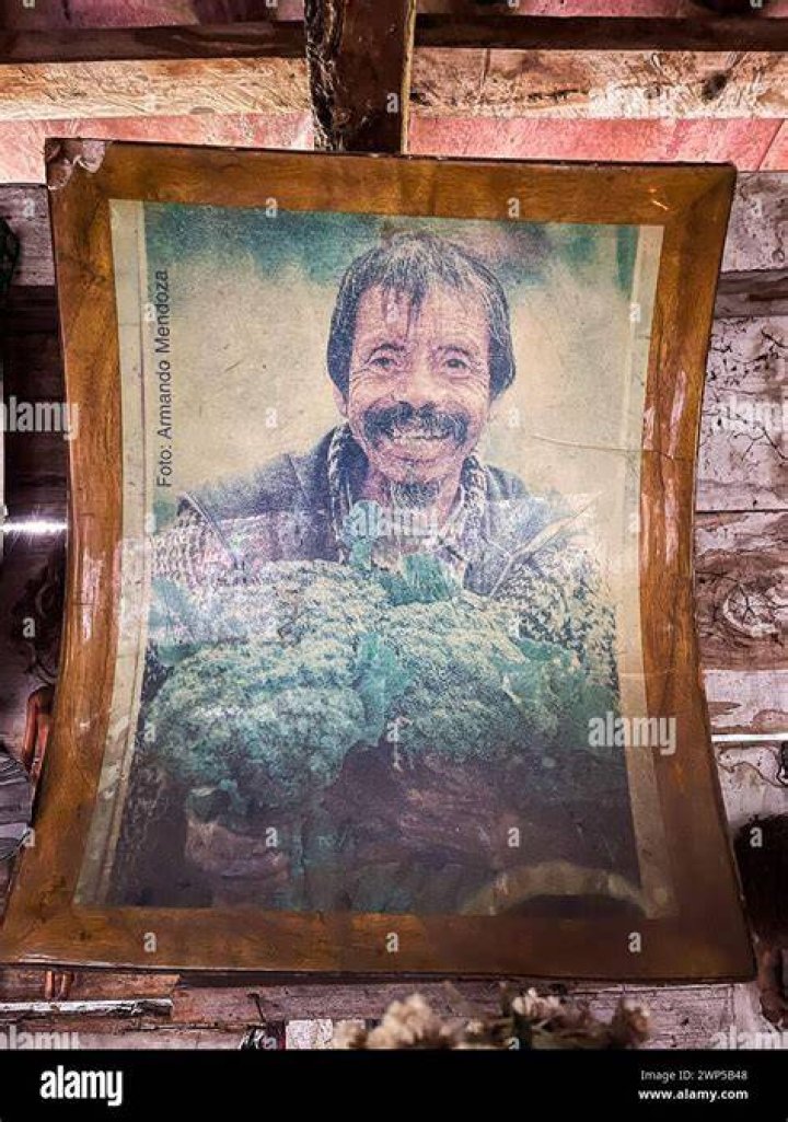 A photo of Don Julian Santana inside his small hut on the island. Photo / Wikimedia Commons/Px-lga