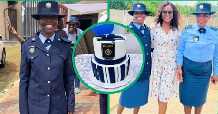 A SAPS constable, captain and their family member A SAPS constable, captain and their family member