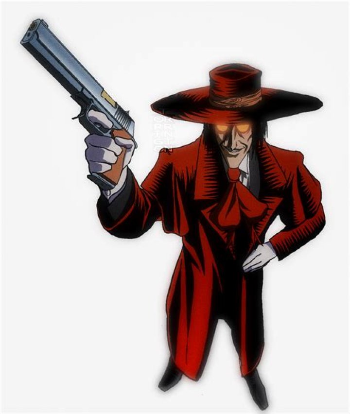A vampire holding a gun in Hellsing Ultimate