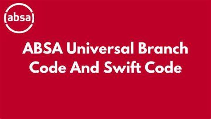 ABSA universal branch code ABSA universal branch code