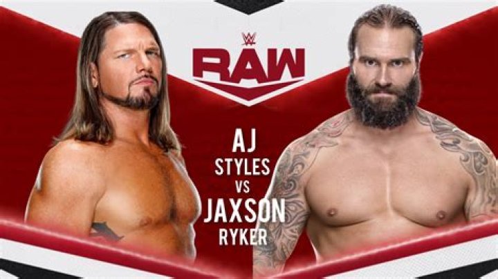 AJ Styles vs Jaxson Ryker Xavier Woods WWE Raw