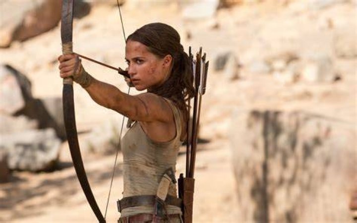 Alicia Vikander as Lara Croft in Tomb Raider