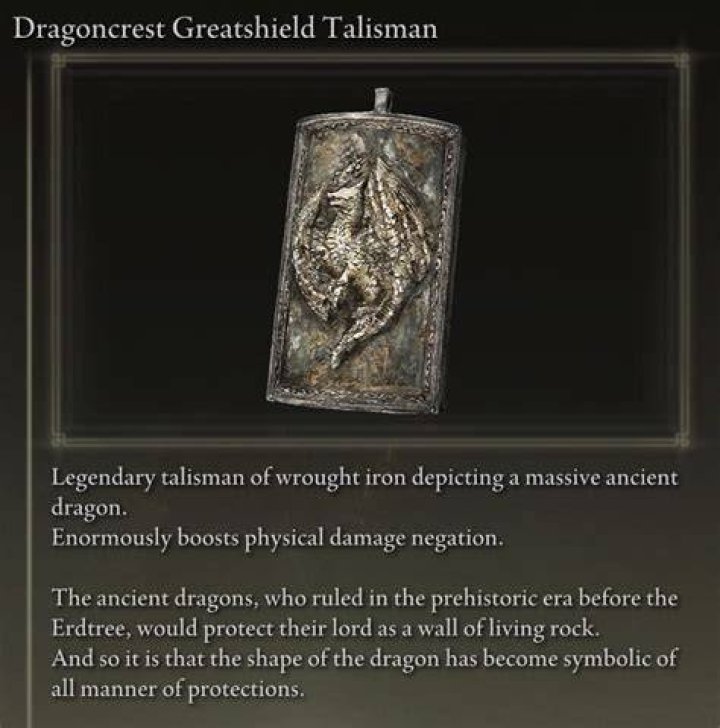 All Dragoncrest Shield Talismans In Elden Ring