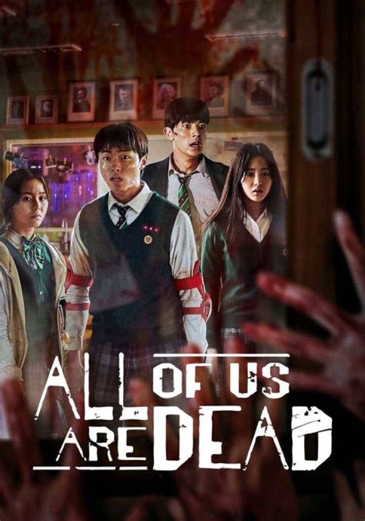 All of Us Are Dead's On-jo and Cheong-san in front of a custom background