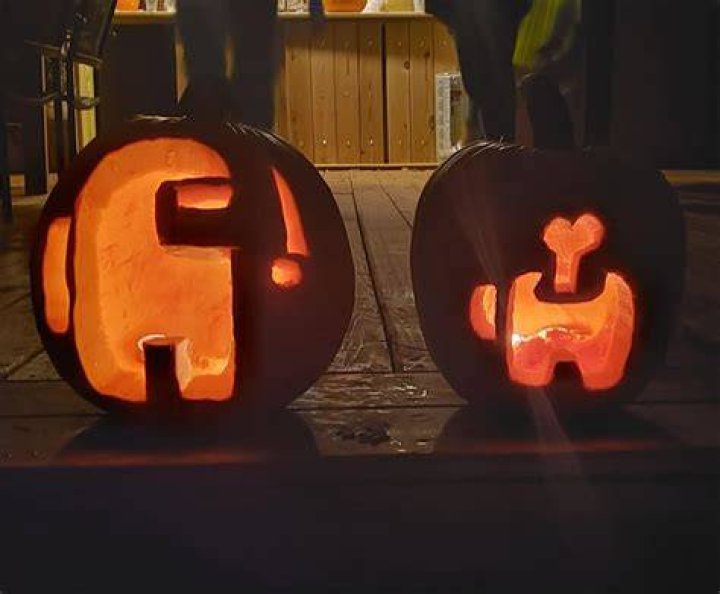Among Us Pumpkin Carving Ideas Halloween