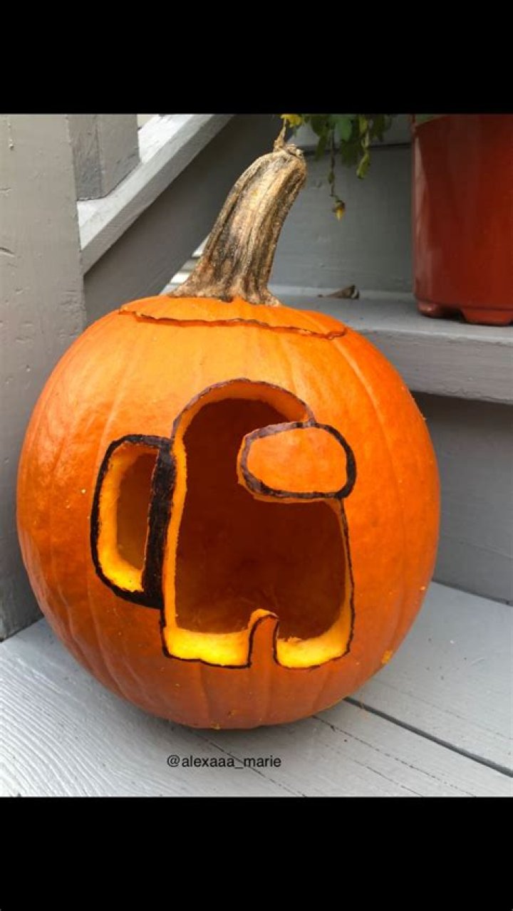Among Us Pumpkin Carving
