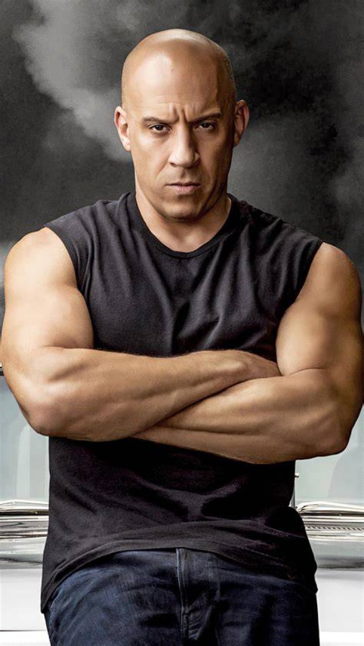 An image of Vin Diesel as Dom Toretto and the cast of The Fast and Furious movie