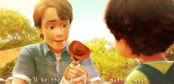 Andy gives his toys to an off-screen Bonnie.