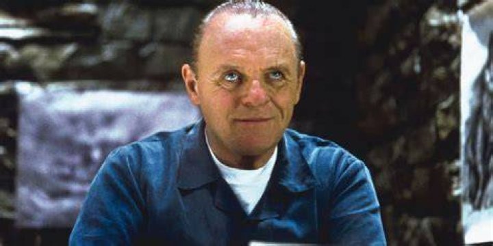 Anthony Hopkins as Hannibal Lecter in his cell in Memphis in The Silence of the Lambs