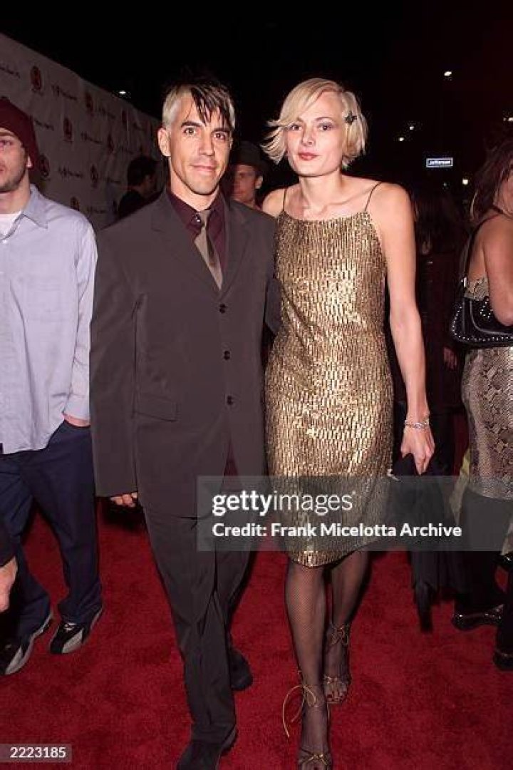 Anthony Kiedis of the Red Hot Chili Peppers, 60, is seen with a blonde