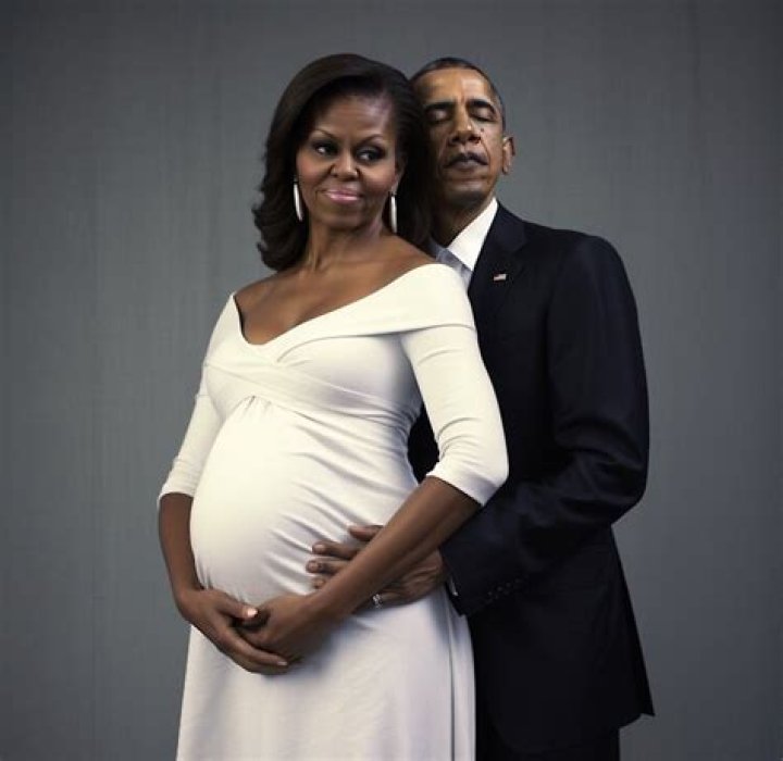 Are There Any Pictures Of Michelle Obama When She Was Pregnant?