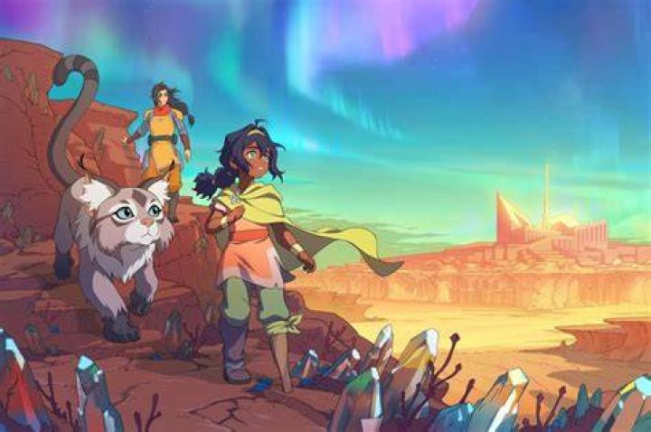 Asami looks at Korra in The Legend of Korra