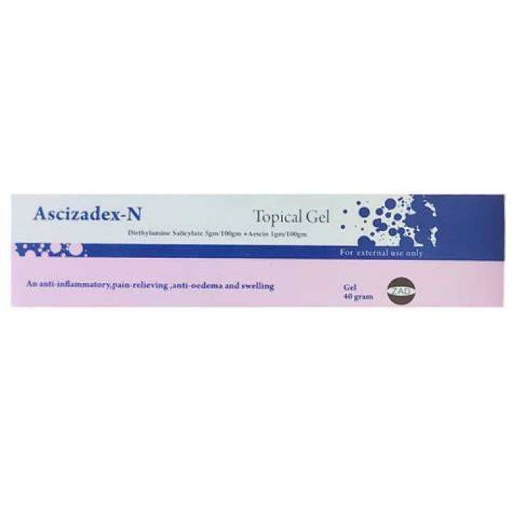 نشرة مرهم أسي زادكس ان جل لعلاج التورمات Ascizadex-N