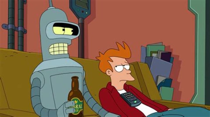Bender tightly holding Fry and Leela in Futurama season 11 episode 5
