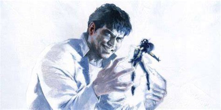 Beyonder toying with a victim in Marvel artwork