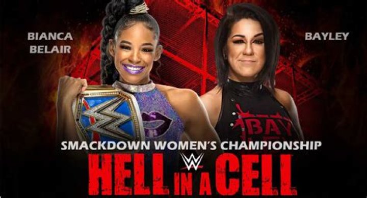 Bianca Belair v Bayley Hell in a Cell 2021 Cropped