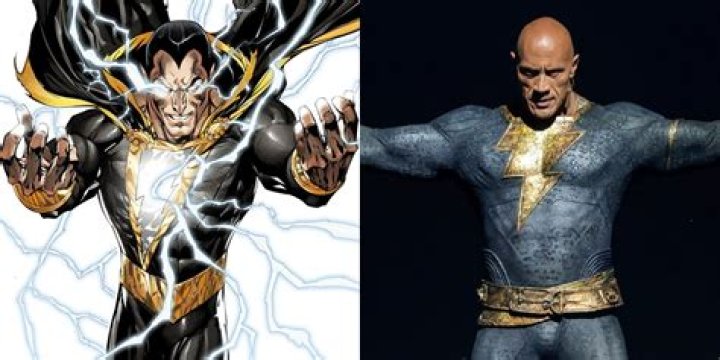 Black Adam using his electric powers in the comics