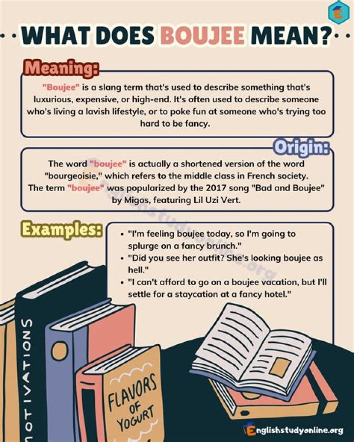 Boujee Meaning What Does Boujee Mean? With Useful Conversations 7 E S L