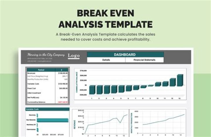break even analysis template break event Genertore2