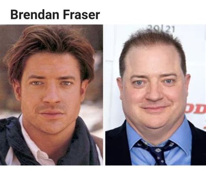 Brendan Fraser Then and Now