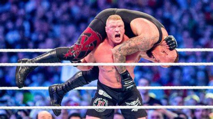 Brock Lesnar v The Rock SummerSlam 2002 Cropped