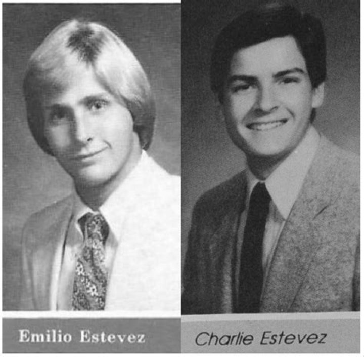 Brothers Emilio Estevez and Charlie Sheen, Kiefer Sutherland, Lou