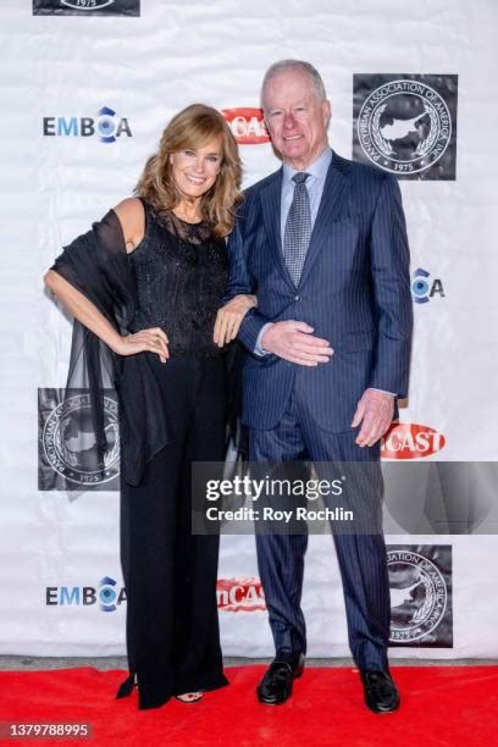 Catherine Mary Stewart and Richard Allerton attend "Onassis" Opening