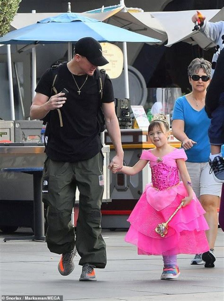 Channing Tatum has a day out with his daughter Everly at the happiest