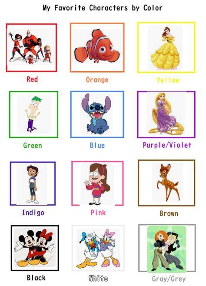 Characters By Color, Sort With Me!