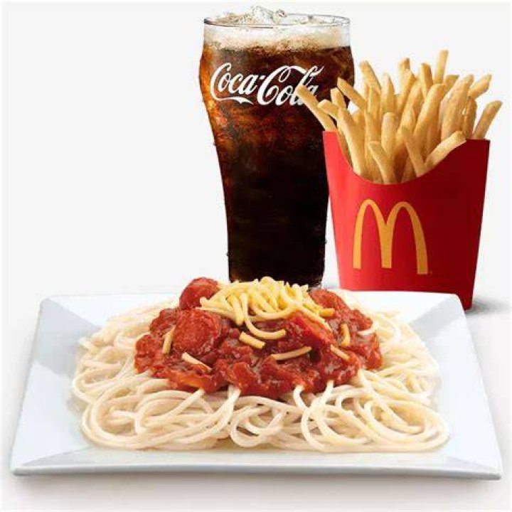 Chicken McDo with McSpaghetti. Photo / McDonald's Philippines 