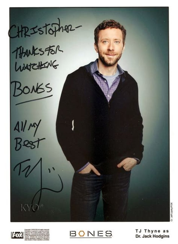Chris Autographs Thomas Joseph Thyne