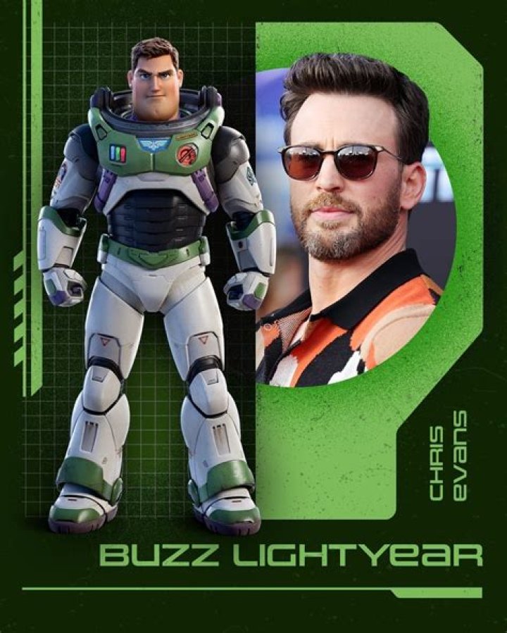 Chris Evans as Buzz Lightyear No Helmet