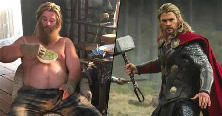 Chris Hemsworth as Fat Thor in Avengers Endgame (1)