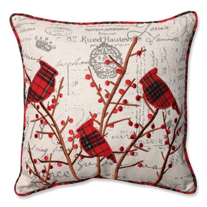 Christmas Cardinal Throw Pillows Christmas Wikii