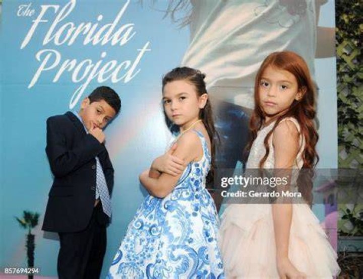 Christopher Rivera, Brooklynn Prince and Valeria Cotto in The Florida Project