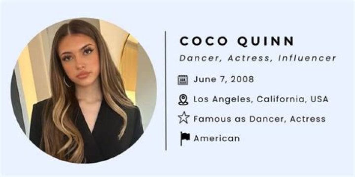 Coco Quinn Bio, Facts, Family Life of Dancer