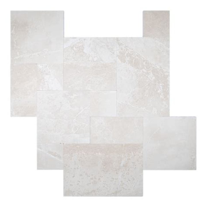 CREMA SERENA TUMBLED HERRINGBONE &mdash; VULCANO
