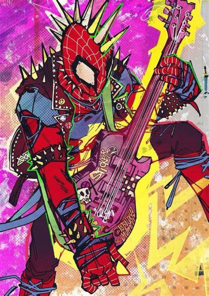 Custom image of Spider-Punk in Across the Spider-Verse.