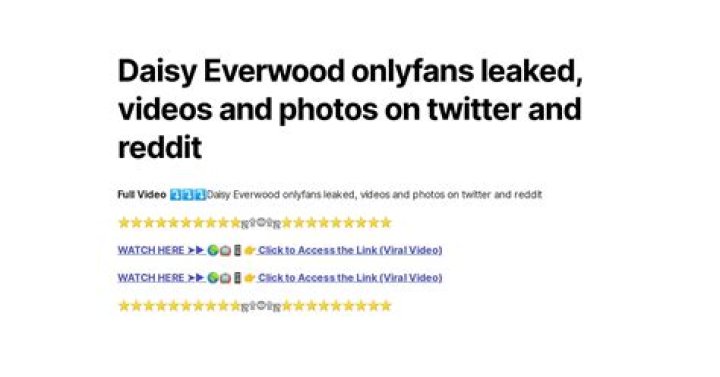 Daisy Everwood onlyfans leaked, videos and photos on twitter and reddit