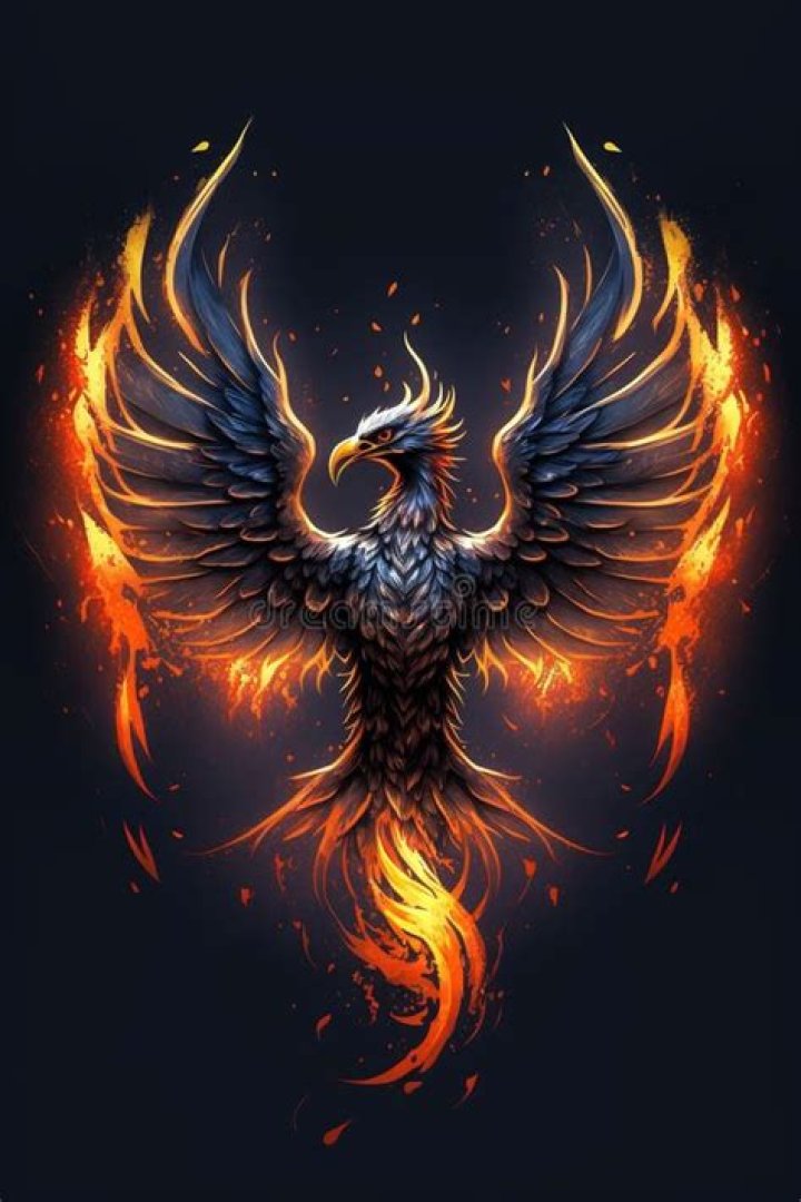 Dark Phoenix with flames around her in Marvel Comics
