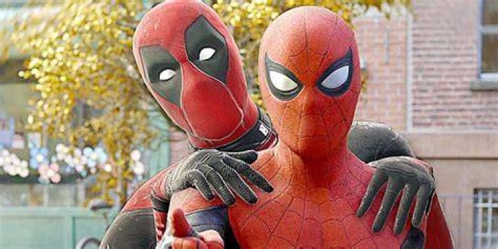 Deadpool and Spider-Man are hung upside down by Dormmamu