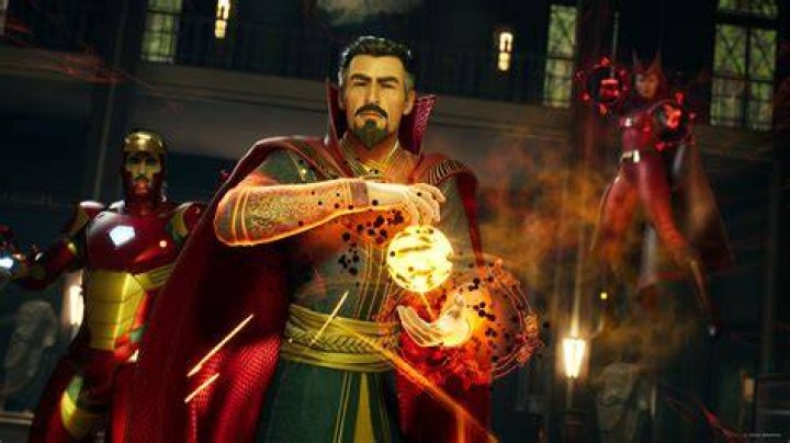 Defender Strange uses his powers in Marvel Comics.