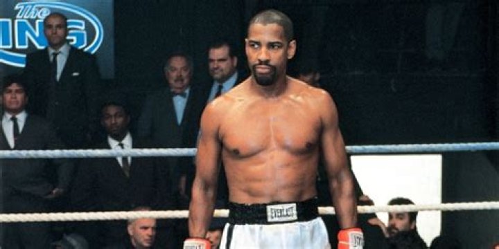 Denzel Washington boxing in The Hurricane