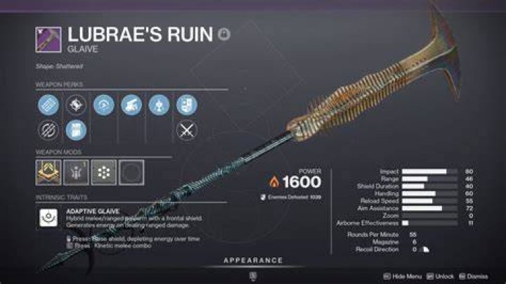 Destiny 2: How to Get Lubrae's Ruin (& God Rolls)