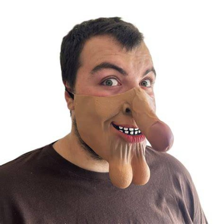 Dick Nose Half Face Mask Rubber Johnnies Fx